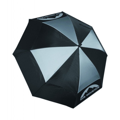 2016 Sun Mountain Dual Canopy Umbrella (Black / Silver)