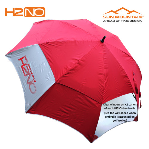 Sun Mountain H2NO Vision Golf Umbrella - Navy Sun Mountain H2NO Vision Golf Umbrella - Navy