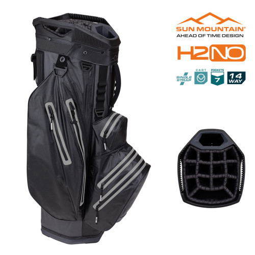 2024 Sun Mountain H2NO Lite Cart Bag (No Logo - Perfect for Embroidery)