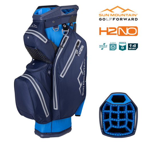 2025 Sun Mountain H2NO Staff 14-Way Cart Bag