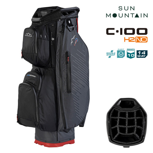 2026 Sun Mountain C-100 H2NO 14-Way Cart Bag