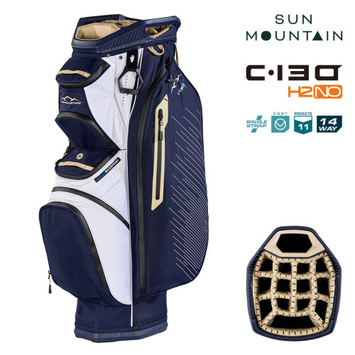 2026 Sun Mountain C-130 H2NO 14-Way Cart Bag