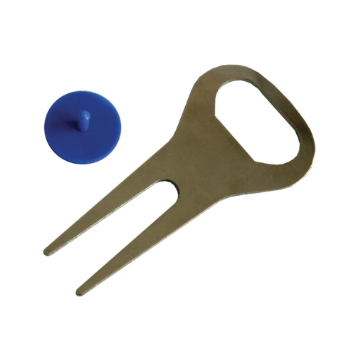 Metal Pitchfork and Marker