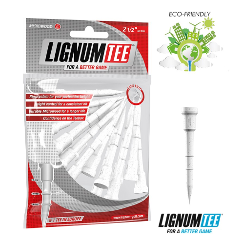 Lignum Composite White Wooden Tees