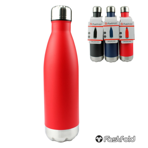 FastFold 500ml Vacuum Flask- Red