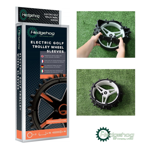 Hedgehog Electric Golf Trolley Wheel Sleeve Set