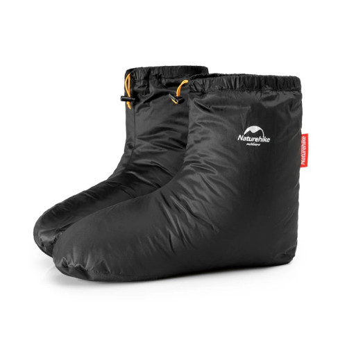 Naturehike - White Goose Down Footwear - Black - Large (EU:44-47)