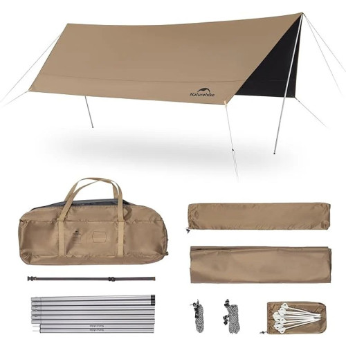 Naturehike - Cloud Skies Lite Vinyl Tarp - Dark Brown