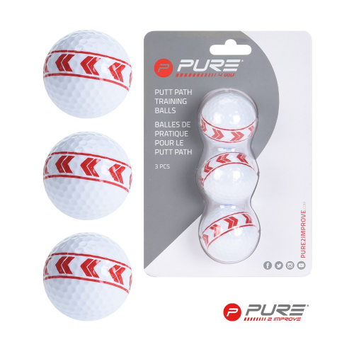 Pure2Improve Putt Path Training Balls (x3)