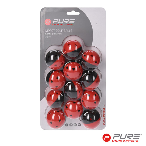 Pure2Improve Golf Impact Balls (x12)