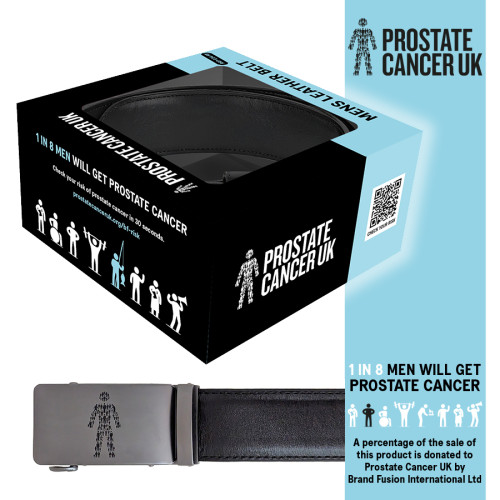 Leather Belt (max waist 44inch) - Supports Prostate Cancer UK