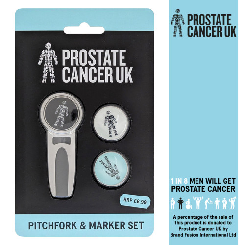Golf Pitchfork & Marker Set - Supports Prostate Cancer UK