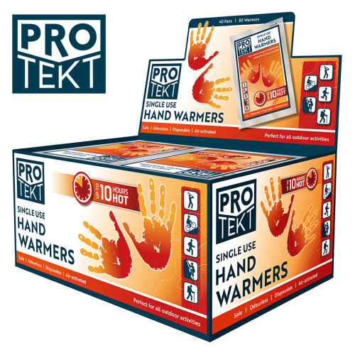 Pro-Tekt 10 Hours Hot Hand Warmers (Box of 40 Pairs)