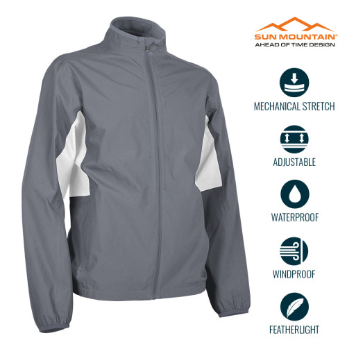 Sun Mountain Monsoon Jacket - Cadet / White