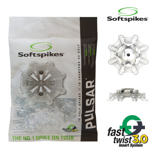 Softspikes Pulsar - Fast Twist 3.0 - Translucent/White