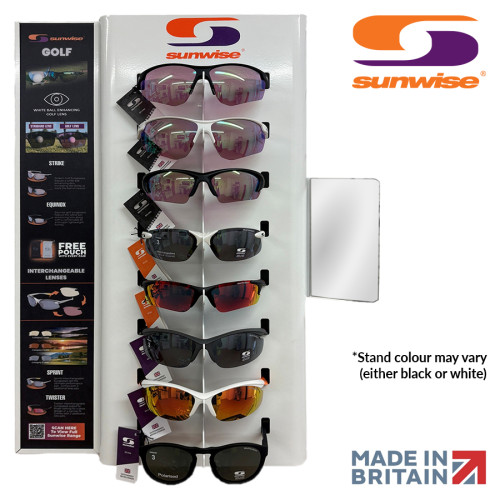 Introductory Sunwise Slatwall Stand & Glasses Pack