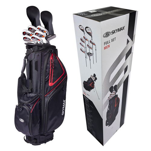 Skymax Mens LH Boxed Set - Steel (Hybrid Stand Bag)