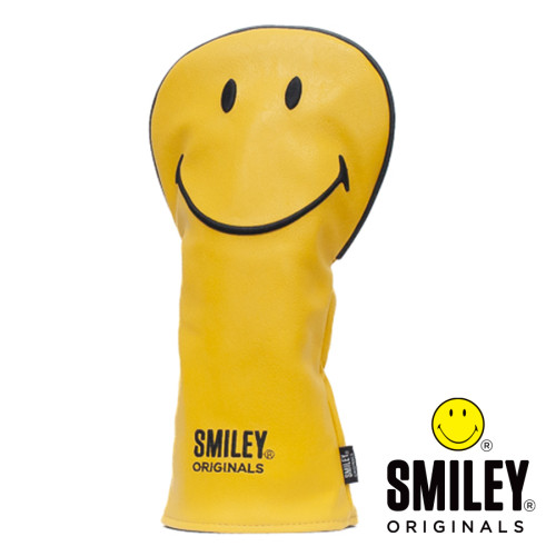 Smiley Original Classic Driver Headcover - Black/White Smiley Original Classic Driver Headcover - Black/White