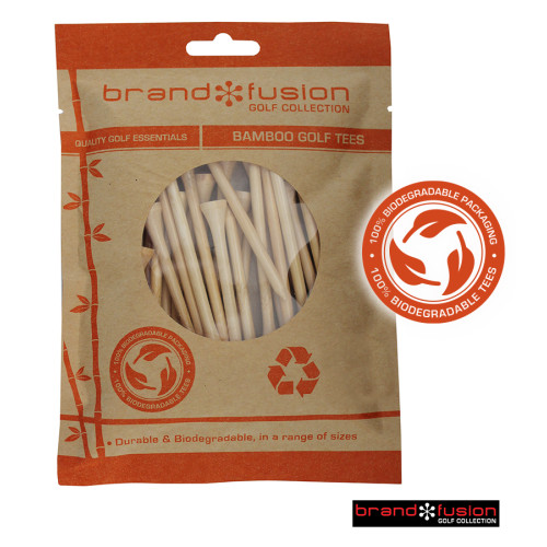 Bamboo Tees in Biodegradable Pack