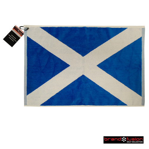 Tri Fold Velour Golf Towel - Scotland