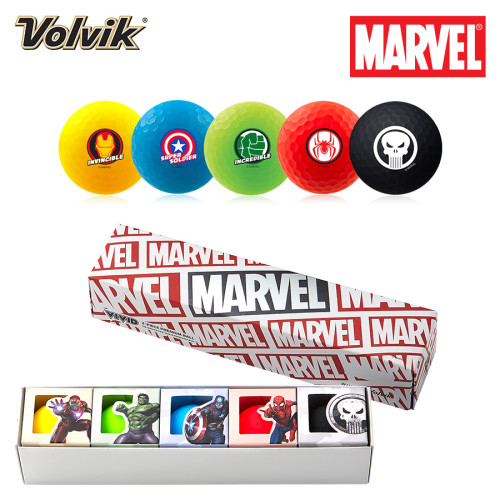 Volvik VIVID Marvel 5 Golf Ball Gift Set
