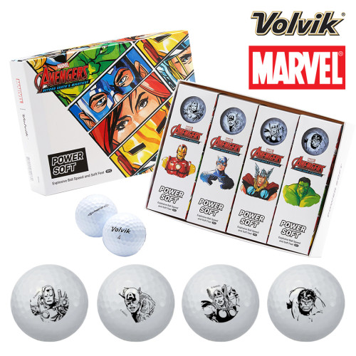 Volvik PowerSoft Marvel Avengers Dozen Golf Ball Gift Set