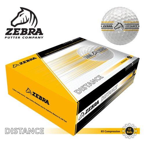 Zebra Distance Golf Balls