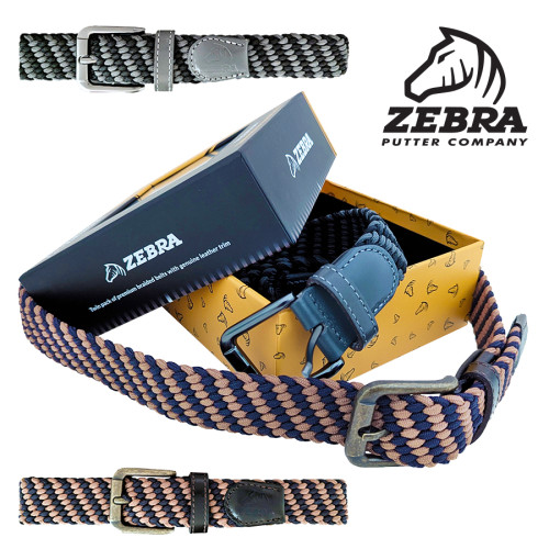 Zebra Braided Belts (Twin Pack)