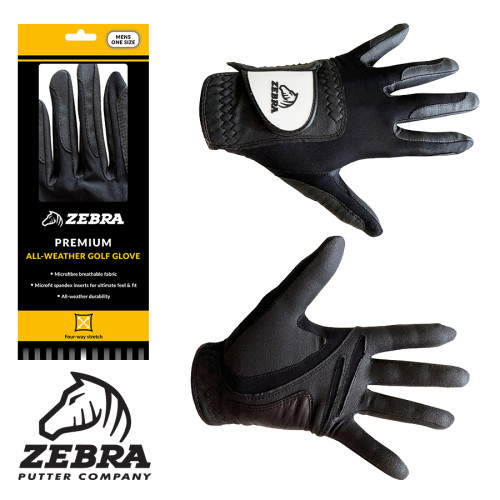 Zebra Golf Premium All-Weather Golf Glove