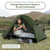 Naturehike - Cycling Ultralight 1 Man Tent + Mat - Navy Blue