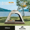 Naturehike - Ango Automatic 3 Person Tent with Canopy - Oak Brown