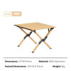 Naturehike - Folding Egg Roll Table - Large - Oak Wood 117x60x44cm