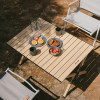 Naturehike - Folding Egg Roll Table - Large - Oak Wood 117x60x44cm