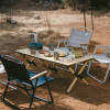 Naturehike - Folding Egg Roll Table - Large - Oak Wood 117x60x44cm