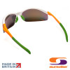 Sunwise Peak Golf Sunglasses - White/Orange