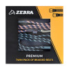 Zebra Braided Belts (Twin Pack)